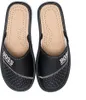 Herren Kunstleder Hausschuhe Pantoffeln Klassische Slippers Produktbild-Vorschau 4
