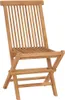 vidaXL Chaises de jardin pliantes 2 pcs. Bois massif teck Voir les images du produit 1