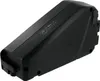 A black electric bicycle battery pack is shown from a diagonal angle against a white background. Produktbild-Vorschau
