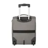 A grey trolley bag with a black strap and handle, shown from the back against a white background. Anteprima dell’immagine prodotto