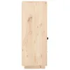 A side view of a wooden highboard. Produktbild-Vorschau