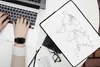 MuchoWow® Laptop Hülle 13 Zoll Weltkarte - Einfach - Produktbild-Vorschau 2