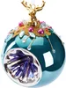 BRUBAKER Premium Weihnachtskugel Blau mit Hirsch Figur - 10 Produktbild-Vorschau 1