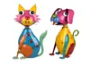 Dekofigur Katze sitzend H. 37cm bunt aus Metall Formano Produktbild-Vorschau 2
