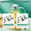 Wasserkaraffe 1.8 Liter Glaskaraffe mit Deckel Leicht Produktbild-Vorschau 3