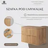Rodan | Szafka Pod Umywalkę - 80 Cm - Wisząca - Brązowy Mat Podgląd zdjęcia produktu 2