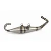 A single exhaust pipe for a motorcycle, shown against a white background. Produktbild-Vorschau
