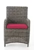Stuhl Fontana / Sankt Marlo Rubinrot 5mm grau-meliert Produktbild-Vorschau 2