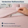 Bettwäsche 200x200 Rosa Damast Streifen – Renforcé Produktbild-Vorschau 5