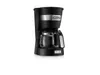 A black DeLonghi coffee maker is shown against a white background. Náhľad obrázku produktu