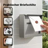 Wiltec Briefkasten V12 Edelstahl 360 x 115 x 315 mm, Produktbild-Vorschau 4