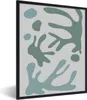MuchoWow® Gerahmtes Poster Formen - Abstrakt - Grün 60x80 Produktbild-Vorschau 1