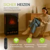 Juskys Elektrokamin 1800W, mit LED-Flammeneffekt & Produktbild-Vorschau 6