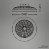 Stropné svietidlo Briloner LED s ventilátorom, 5 rýchlostí, Náhľad obrázku produktu 6