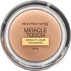 A top-down view of a jar of foundation. Voir les images du produit