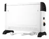 A white electric heater with black accents and feet, shown on a white background. Anteprima dell’immagine prodotto
