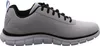 A side view of a gray athletic shoe with black laces and a white sole. Anteprima dell’immagine prodotto