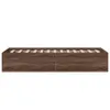 The Living Store Bettgestell Braun Eichen-Optik 90x190 cm Produktbild-Vorschau 6