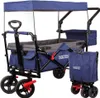 Bollerwagen Faltbar Handwagen Klappbar Gartenwagen mit Dach Produktbild-Vorschau 1