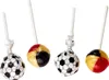 Küfa futbalové lízatko čierne červené zlaté jednotlivo Náhľad obrázku produktu 4