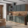 Küchenzeile Vicco Fame-Line Grün-Gold Landhaus/Goldkraft Produktbild-Vorschau 3