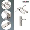 KOTARBAU® Zestaw dzwigni 90 mm BB dlugi szyld nikiel-chrom Podgląd zdjęcia produktu 2