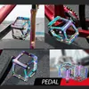 Fahrradpedale Buntes Fahrrad Rennrad Rutschfestes Aluminium Produktbild-Vorschau 5