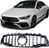Sport Kühlergrill Schwarz Glanz Chrom passt für Mercedes Produktbild-Vorschau 1