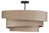 Lindby Deckenlampe Jusari, creme, Textil, Ø 56 cm, E27 Produktbild-Vorschau 5