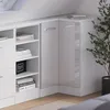 Dachschrägenschrank Eckschrank Vicco Rion Weiß Hochglanz Produktbild-Vorschau 6