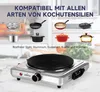 Homelux Kochplatte 1000W Herdplatte mit Klappbaren Griffen, Produktbild-Vorschau 3
