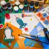 Sagome da colorare per bambini, set da 8 pezzi 15x15 cm, Anteprima dell’immagine prodotto 2