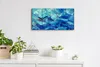 Leinwand Wanduhr Wandkunst Uhr Geräuschlos 60x30 Malerei Produktbild-Vorschau 3