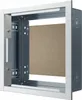 A white and gray recessed telecommunications housing with a brown back panel. Anteprima dell’immagine prodotto