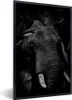 MuchoWow® Gerahmtes Poster Botanischer Elefant mit Blättern Produktbild-Vorschau 1