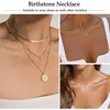 Gouden ketting voor dames, 14 karaat verguld, 925 sterling Productafbeelding-voorbeeld 5
