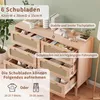 UnboxG Kommode mit 6 Schubladen, Modernes Sideboard mit Produktbild-Vorschau 5