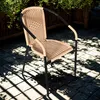 Aga Gartenstuhl RATAN Dunkelgrau/Beige Produktbild-Vorschau 3