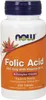 Folsäure 800 mcg mit Vitamin B-12 250 Tabletten Now Foods Produktbild-Vorschau 1