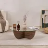 Skye Decor, Liya - Walnut, tavolino, noce, pannello 100% Anteprima dell’immagine prodotto 3