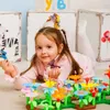 Veľké stavebné bloky kvety záhradná kytica detská kreatívna Náhľad obrázku produktu 6