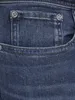 Close-up of the pocket area of blue denim jeans. Produktbild-Vorschau