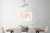 MuchoWow® Poster Weltkarte - Einfach - Rosa 60x40 cm - Produktbild-Vorschau 2