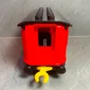 A close-up, front view of a red LEGO DUPLO train carriage. Produktbild-Vorschau