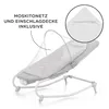 A baby bouncer with a mosquito net and a close-up of a blanket. Anteprima dell’immagine prodotto