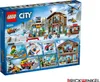 The back of a LEGO City Ski Resort playset box, showing various scenes and features of the toy. Anteprima dell’immagine prodotto