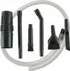 A collection of vacuum cleaner attachments and a hose are arranged on a white background. Produktbild-Vorschau