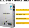 A diagram showing the controls and features of a gas water heater. Anteprima dell’immagine prodotto