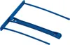 A blue plastic file fastener is shown against a white background. Voir les images du produit