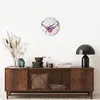 Wanduhr - Rund - Glasuhr - Abstraktion Hörner - 30x30cm - Produktbild-Vorschau 7